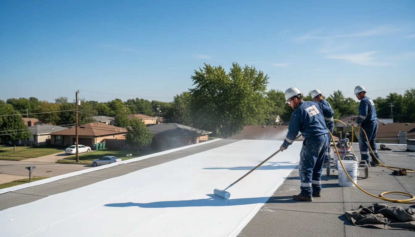 Commercial roof coating in Valley Park, MS near me
